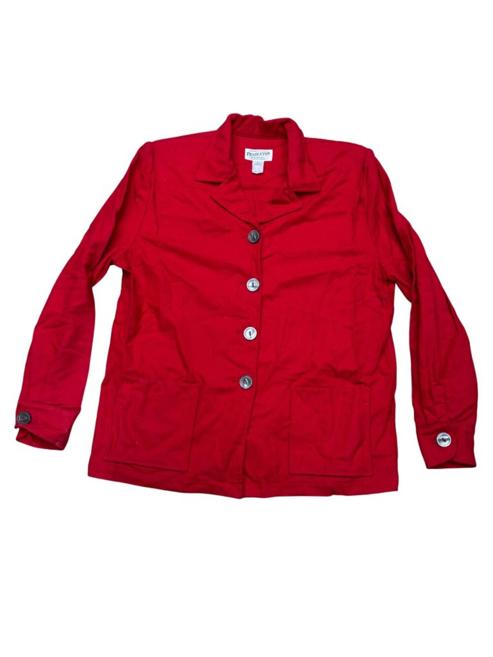 Pendleton Heritage Jacket Women Large Red Wool Limited Edition Made in USA  READ